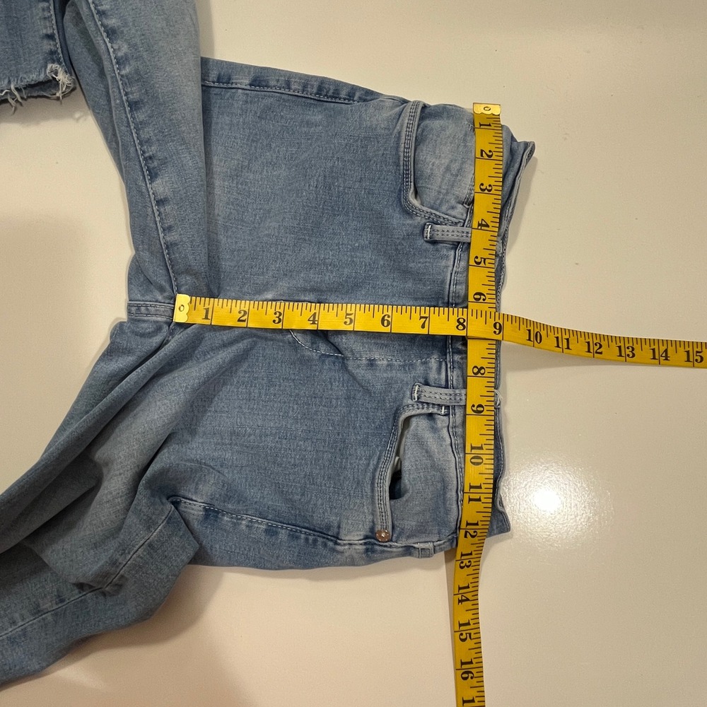 FRAME Le High Straight Jeans Womens 25 Light Blue Fading Premium Denim Capsule - Picture 6 of 13